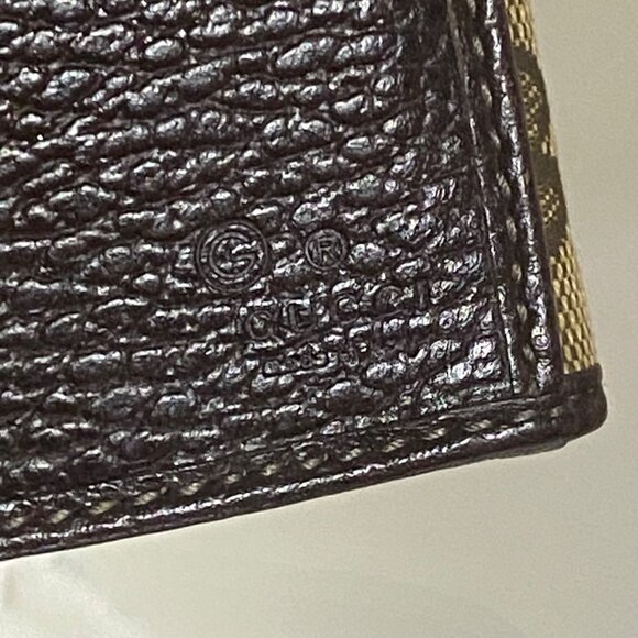 Gucci Brown GG Coated Canvas and Leather Continental Bifold Wallet in Tan Brown - Picture 8 of 10